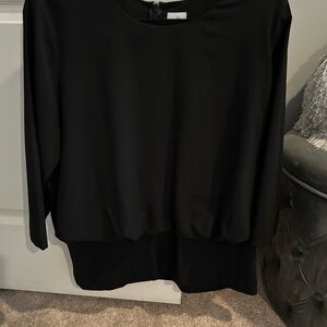 NWOT New CAbi #5205 Black Indulgence Blouse Large